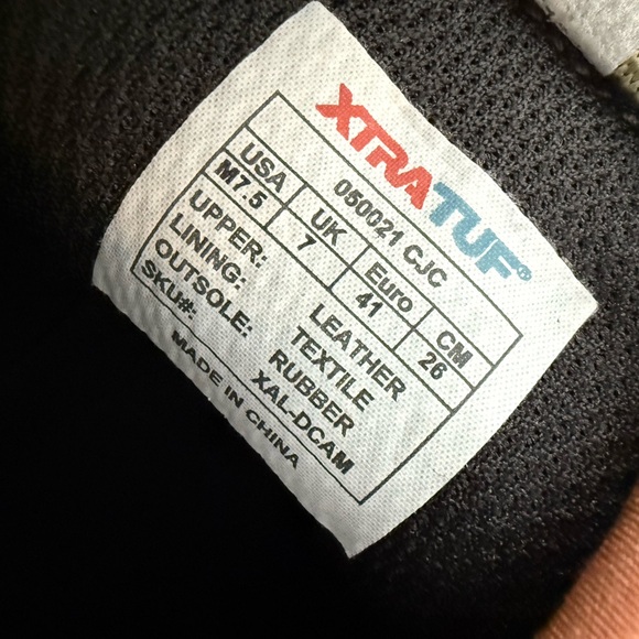 XtraTuf Leather Ankle Deck Boots Size 7.5 - Picture 11 of 11